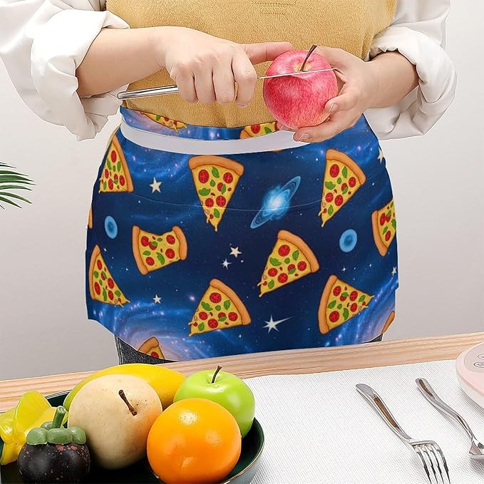 Unisex Half Waiter Waist Short Apron Waterproof Chef Works Waitress Aprons