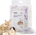 99% Dust-Free Soft Natural Paper Hamster Bedding with Odor Control, Strong Absorption, for Hamsters, Guinea Pig, Hedgehogs, Rabbits, Chinchilla, Rats, Small Animals, 80 Liters (White + Purple)