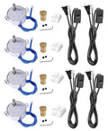 4PCS Synchronous Synchron Motor Turntable Motor Electric Turner Motor for Cup Turner,Cuptisserie,Tumbler Cup Rotator with 7mm Flexible Coupling Lamp Cord 100-127VAC 50/60 Hz 4W CCW/CW (2.5-3RPM)
