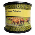 Upgraded Electric Fence Polywire 5050 feet 1540 Meters,1/8 Diameter Portable Electric Fencing Polywires, 6 Stainless Steel Strands,Easy to Install,Yellow and Black,Portable Electronic Fence