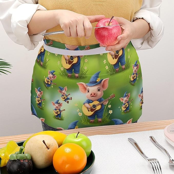 Server Waitress Waist Apron Cooking Kitchen Restaurant Aprons for Women Men