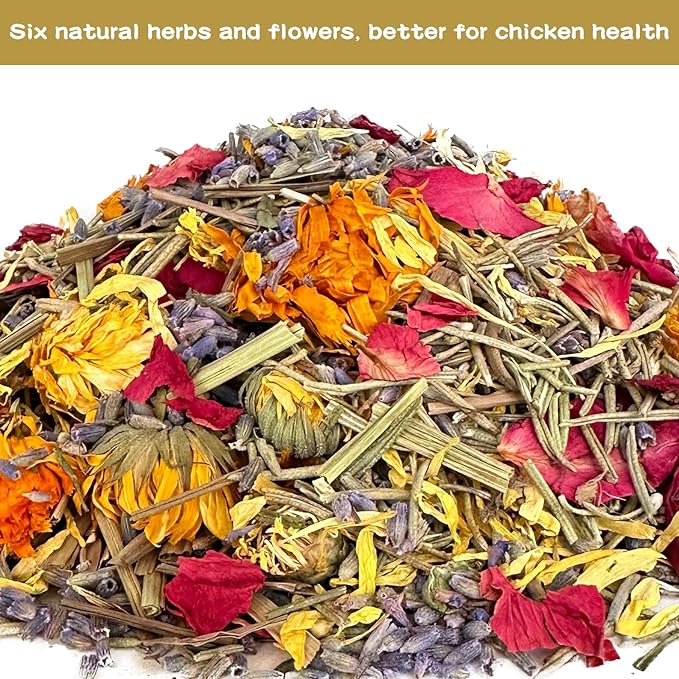 Chicken Nesting Herbs Nesting Herbs for Coop 1Pound of Mixture for Nesting Boxes, Chicken Bedding for Coop, Egg Production, and Stress Relief