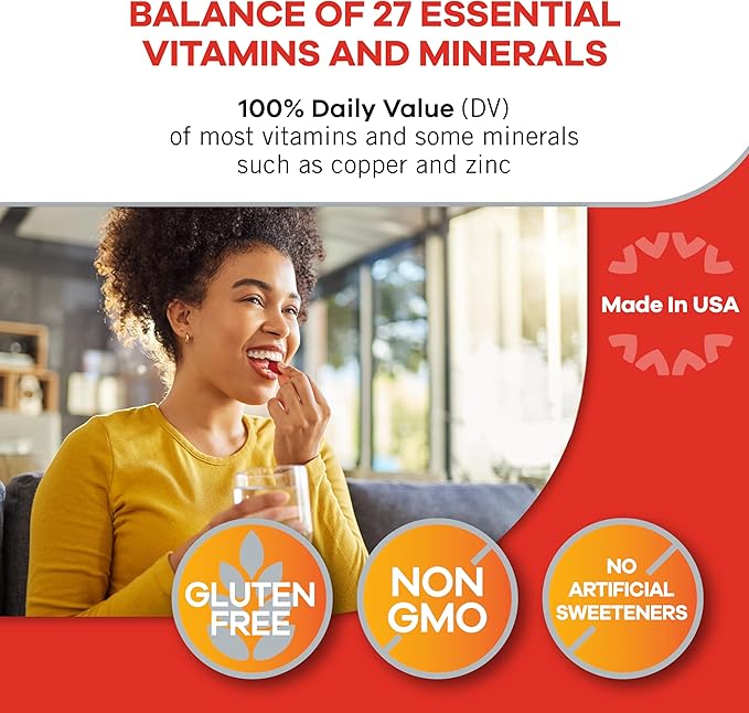 Geritol, Multivitamin Supplement, Contains Antioxidants, Vitamins B, C, E & D and Iron, 27, Minerals, Gluten-Free, Non-GMO, No Artificial Sweeteners, 40 Tablets, 2 Pack