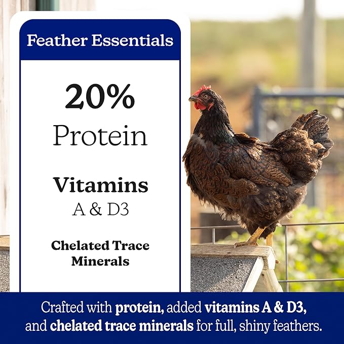 Nutrena NatureWise 20% Protein Feather Fixer, Chicken Food Pellet, Poultry Feed, 40 lbs