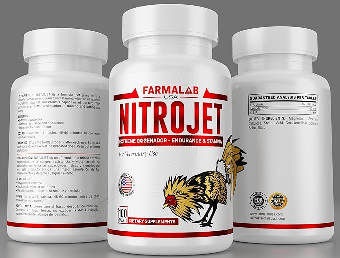 OXIGENADOR para GALLOS NITROJET for Rooster Poultry Gamefowl para Gallos