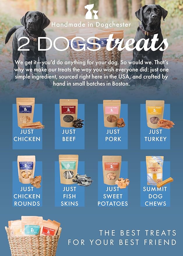 Just Chicken Jerky | 100% USA-Sourced, Single-Ingredient, Great for Sensitive Stomachs, Human-Grade USDA Chicken, Grain-Free, Allergy-Friendly, High Value for Training, Small Batch