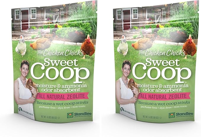 standlee The Chicken Chick Sweet Coop, Zeolite Bedding Enhancer, 5lb Bag (Pack of 2)