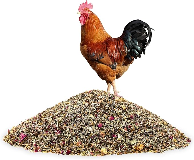 53oz Luxury Chicken Nesting Herbs, 7 Natural Floral & Herbal Blend Nesting Herbs for Chicken Coop Living Bedding, Pads, Boxes and Hen Coop Accessories, Calm Hens, Better Egg Quality