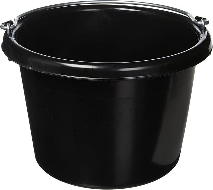 Fortiflex FORTEX Industries N400-8BX 24 Pail, 8 Quart, Black