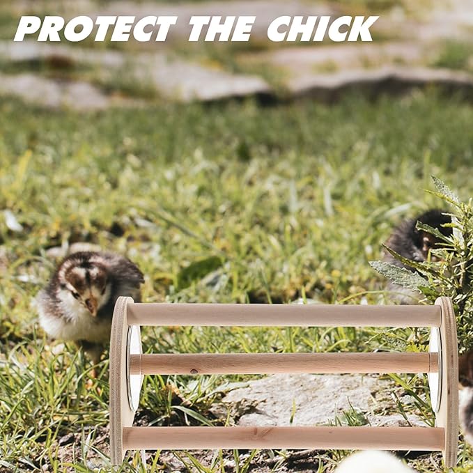 Kichvoe Wooden Chicken Stand Chicken Brooder Perch Roosting Bar Strong Chick Roost Wood Training Stand for Coop and Chick