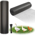Heavy Duty Plastic Fence Roll 20" x 50' - 0.8x0.8 Inch Chicken Wire Mesh, Reusable Fencing for Garden, Rabbit/Poultry Protection, Balcony & Plant Defense (Black)