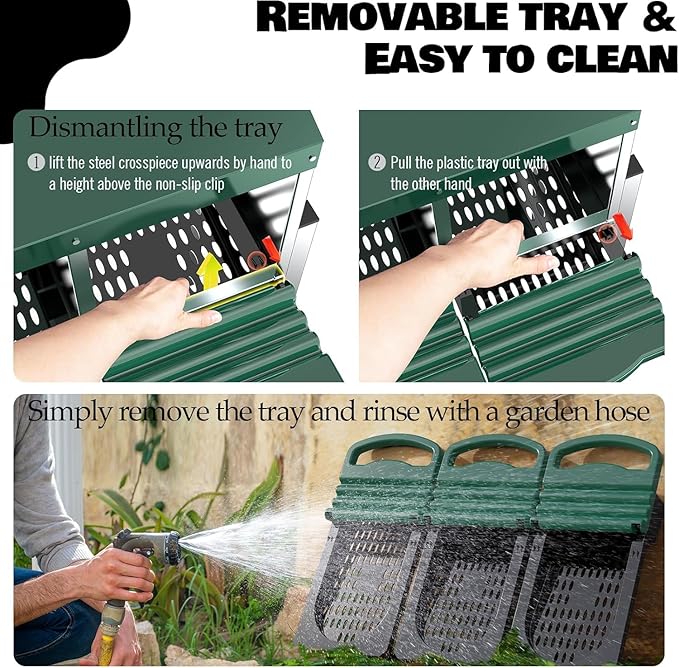 Chicken Nesting Boxes for Laying Eggs - 4 Compartment Roll Away Nesting Box for Chickens Coop with Adjustable Legs,Chicken Perch ＆ Roll Out Egg Tray,Curtains and 4 Fake Eggs Help Hen for Laying Eggs