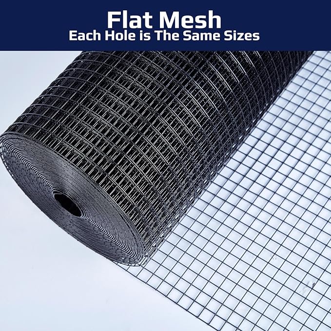 Hardware Cloth 1/2 inch 24 x 100 Ft 19 Gauge, Chicken Wire Fencing Chicken Wire Mesh Roll Garden Fencing Raied Garden Bed Welded Wire Fence Roll