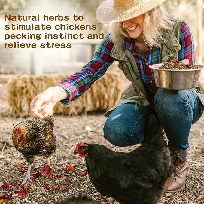 Chicken Nesting Herbs Nesting Herbs for Coop 1Pound of Mixture for Nesting Boxes, Chicken Bedding for Coop, Egg Production, and Stress Relief