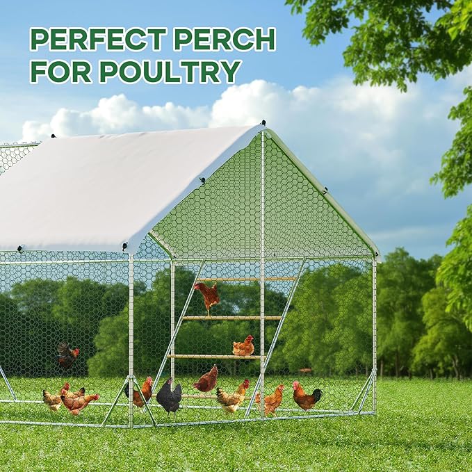 Chicken Perch Roosting Bars for Chickens in Coop Chicken Toys for Coop Accessories Chicken Roosting Ladder Bird Perch Supplies Easy to Assemble & Clean for Farm Backyard 56" L x 40" W