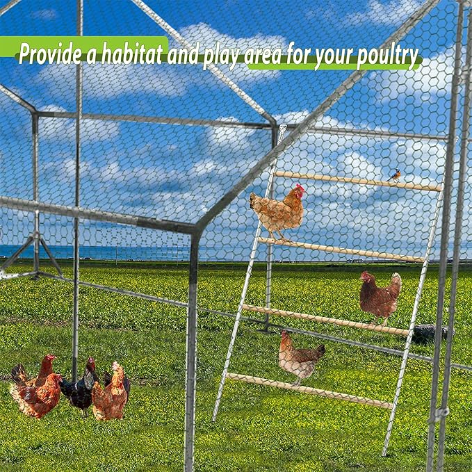 Chicken Roosting Bar, Large Chicken Perch for Coop,Easy to Installation&Clean,Roosting Perch,Roosting Bars for Chickens in Coop,Poultry Toys for Backyard,Poultry coop Accessories(56' L X 39' W)