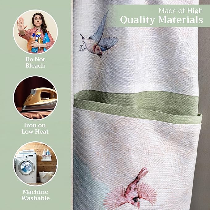 Maison d' Hermine 100% Cotton Apron for women with Pocket Kitchen Chef Apron for Men Cooking Easter Decorations