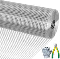 Hardware Cloth, Chicken Wire Mesh 1/2 inch 48in x 100ft, Chicken Wire Fence Rolls for Garden Plants, for Chicken Coops and Pet Fences Heavy Duty Cutting Pliers and Gloves