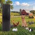 Chicken Wire Fencing 1/2 Inch 36in x 100ft Galvanized Welded Wire Mesh Roll, Chicken Wire Fence for Poultry Rabbit Snake Gopher Cage, Garden Plant Fencing & Animal Netting - Black