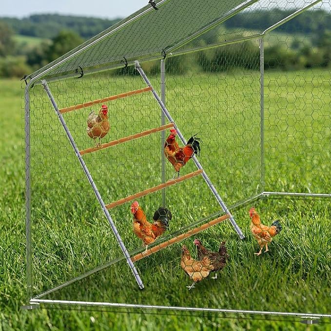Chicken Perch for Coop, Heavy-Duty Roosting Bars for Chicken in Coop, Sturdy Poultry Ladder for Hens, Perfect for Backyard Poultry, Easy Assemble & Clean