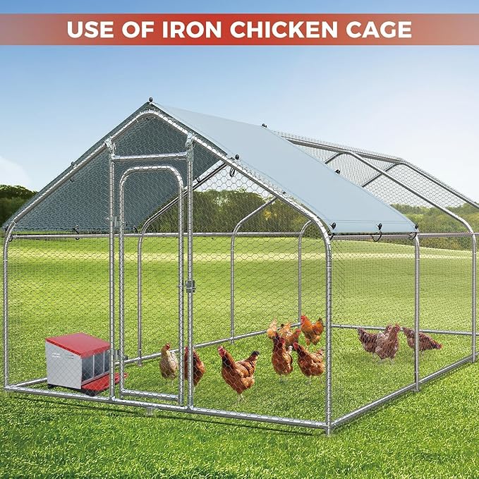 Chicken Nesting Boxes, Metal Rollaway Chicken Nest Box with Rollout Egg Collection, Removable Tray & Nesting Pads, Egg Laying Box for Chicken Coop Hens, Wall Mount or Standing, 3 Compartments, Red
