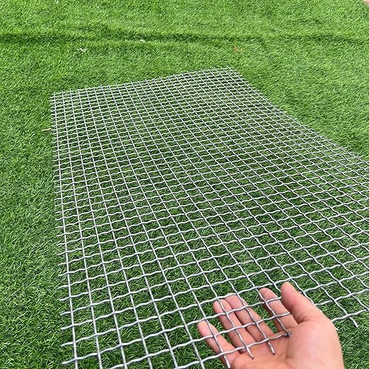 14 Gauge Strong Galvanized Woven Mesh 40"X24" 3/4" Mesh(About 0.75")|Delivered Flat|Poultry Cage Netting -Anti-Rodent Steel Mesh Crimped Mesh Snake Fence Chicken Wire Fencing-Corrugated Wire