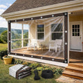 Clear Tarp with Grommets, 14Mil PVC Clear Plastic Tarps Heavy Duty Waterproof, for Vinyl Patio Enclosure, Patio Plastic Porch Enclosures for Winter and Chicken Coop Cover(12 * 16ft)