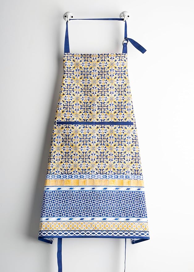 Maison d' Hermine 100% Cotton Apron for women with Pocket Kitchen Chef Apron for Men Cooking Easter Decorations