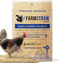 FarmStraw Fine Cut, 3 cu ft (25 lb) Expands to 10+ cu ft – All-Natural Wheat Straw Chicken Bedding for Clean, Dry, Odor-Free Coops – Dust-Free, Super Absorbent – Sustainably Sourced