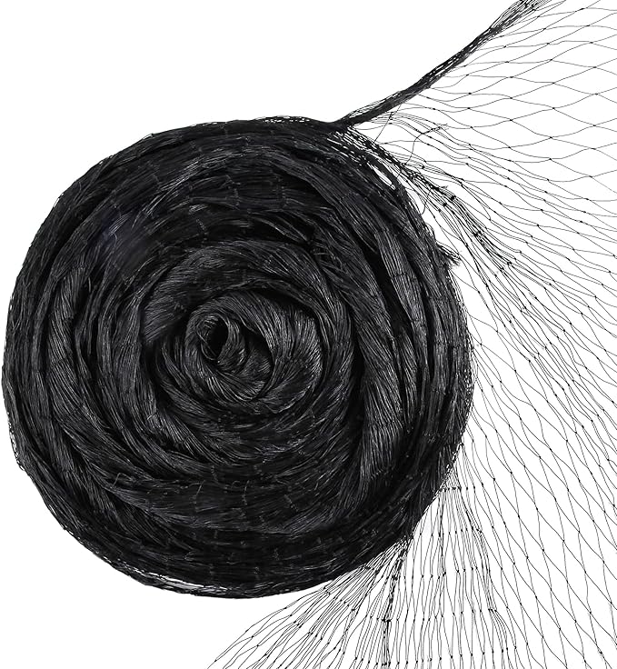 Garden Netting, 25' x 50' Heavy Duty Bird Netting Deer Fence Net, 1.6" Mesh Poultry Netting for Chicken Coop, Run & Garden, Protect Fruit Trees, Vegetables from Birds, Hawk，Deer, Squirrels