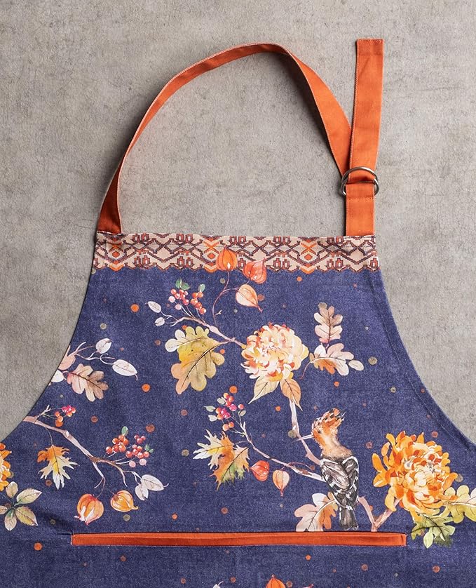 Maison d' Hermine 100% Cotton Apron for women with Pocket Kitchen Chef Apron for Men Cooking Easter Decorations