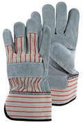 Magid TB725ELT Duramaster Cow Split Palm with Rubberized Cuff, Medium