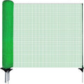 HIDALIFE Temporary Fence with Posts,3‘x50‘ Safety Barrier for Dog Snow Plastic Mesh Fencing with Fiberglass Stake Windbreak Rope,Movable Fencing Roll for Garden Backyard Outdoor Animal Protect