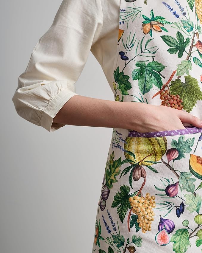Maison d' Hermine 100% Cotton Apron for women with Pocket Kitchen Chef Apron for Men Cooking Easter Decorations