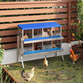 Chicken Nesting Box,8 Compartments Galvanized Steel Metal Chicken Laying Box with Roll Out Egg Collection,Wall Mount Chicken Nesting Boxes,Easy Egg Collection, Hen Roosting Boxes