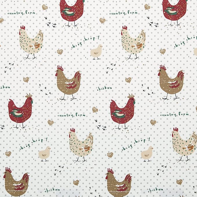 Cackleberry Home Farmhouse Chicken Cotton Bib Apron Pocket Adjustable Strap