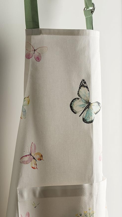 Maison d' Hermine 100% Cotton Apron for women with Pocket Kitchen Chef Apron for Men Cooking Easter Decorations