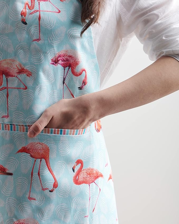Maison d' Hermine 100% Cotton Apron for women with Pocket Kitchen Chef Apron for Men Cooking Easter Decorations