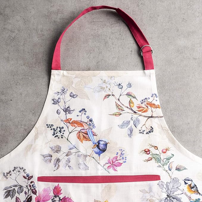Maison d' Hermine 100% Cotton Apron for women with Pocket Kitchen Chef Apron for Men Cooking Easter Decorations