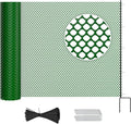 DoCred Plastic Fence with Stakes, 39.4in x 82ft Portable Poultry Fencing Net Mesh for Chickens & Dog, Temporary Gardening Fence Pet Barrier for Backyards, Vegetable Gardens, Lawn & Outdoor Decoration