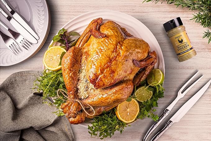 PERFEITO NO.2 Authentic Brazilian Natural Poultry Seasoning - Fresh Garlic, Gluten-Free, Sugar Free, No Preservatives, Premium, Rich Flavor (Recommended for Chicken and Poultry) (Standard Jar)