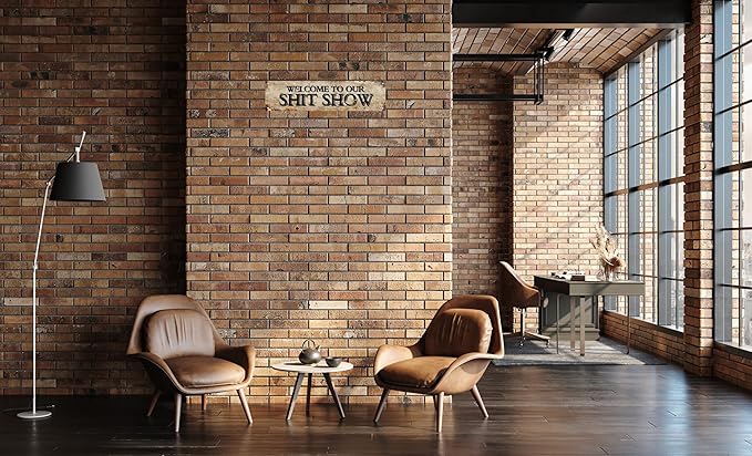 Retro Tin Metal Sign Welcome Statement Farmhouse Bathroom Wall Decor for Home Vintage Bar or Dorm Unique Gift Idea for Friends 4x16 in