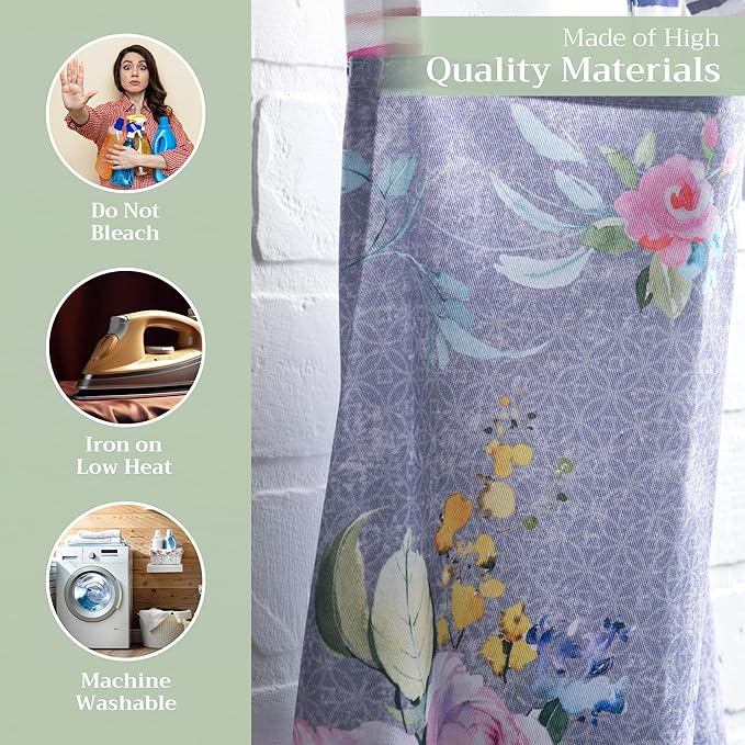 Maison d' Hermine 100% Cotton Apron for women with Pocket Kitchen Chef Apron for Men Cooking Easter Decorations