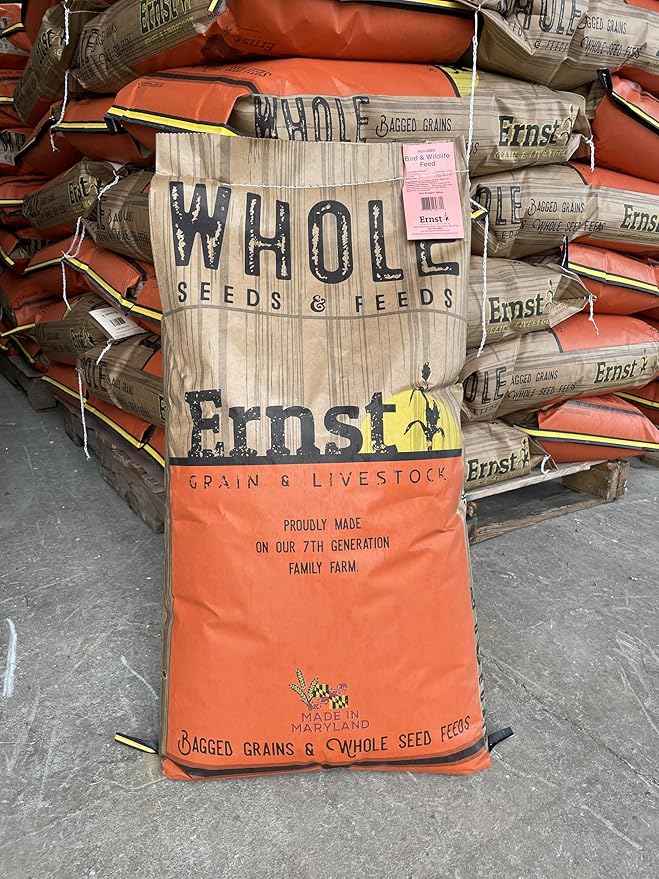 Ernst Grain & Livestock's Bird and Wildlife Feed – Perfect for Birds, Ducks, Squirrels, Turkeys, Rabbits, Geese, and Deer – Non-GMO Wild Animal & Bird Feed for Outside Feeders (46 Pound)
