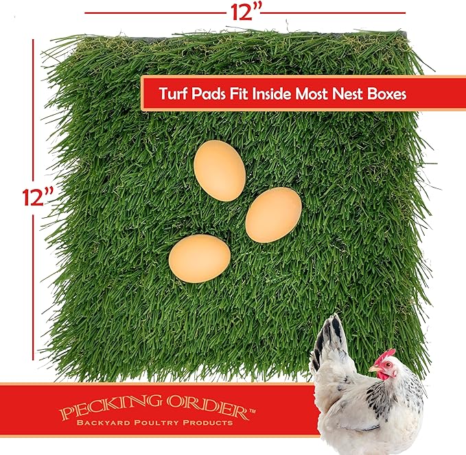 Pecking Order Nest Box Turf - 3 Pack, Green