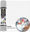 Chicken Wire 18 in x 50 FT x 1” Mesh x 20GA | Poultry Wire Netting | Hot Dipped Galvanised | Hexagonal Galvanized Mesh for Chicken Coop, Rabbit Cage Fence(PM 18 x 50)