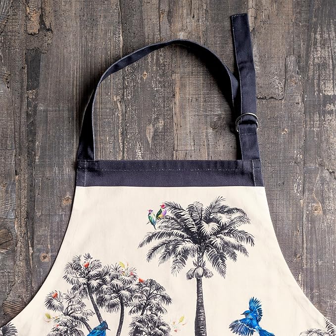 Maison d' Hermine 100% Cotton Apron for women with Pocket Kitchen Chef Apron for Men Cooking Easter Decorations