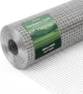 16 Gauge Galvanized Hardware Cloth 48in x 100ft Silver 1 inch Welded Garden Fence Roll for Gardens, Chicken Coops & Poultry Animal Netting Cage