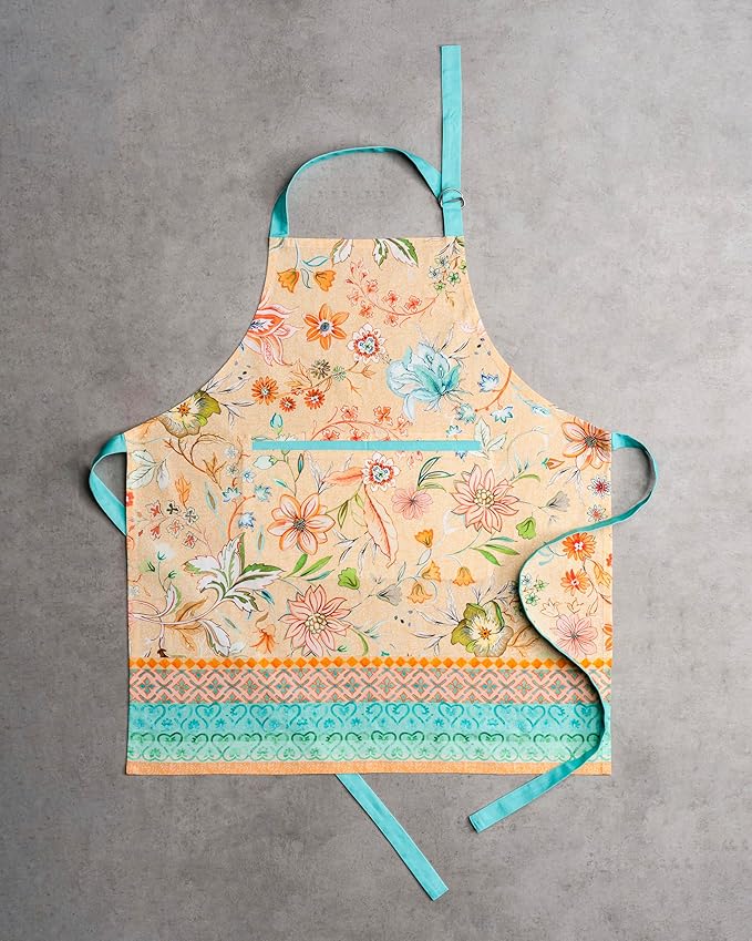 Maison d' Hermine 100% Cotton Apron for women with Pocket Kitchen Chef Apron for Men Cooking Easter Decorations