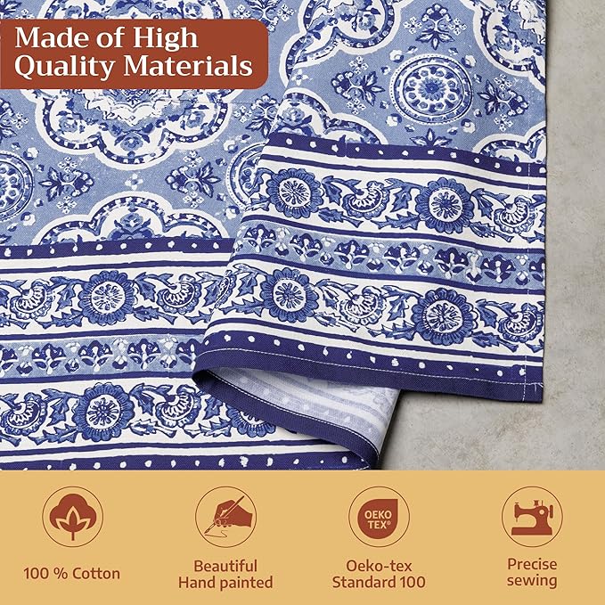 Maison d' Hermine 100% Cotton Apron for women with Pocket Kitchen Chef Apron for Men Cooking Easter Decorations